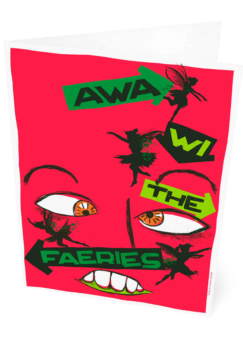 Awa wi the faeries (red) – set of two cards