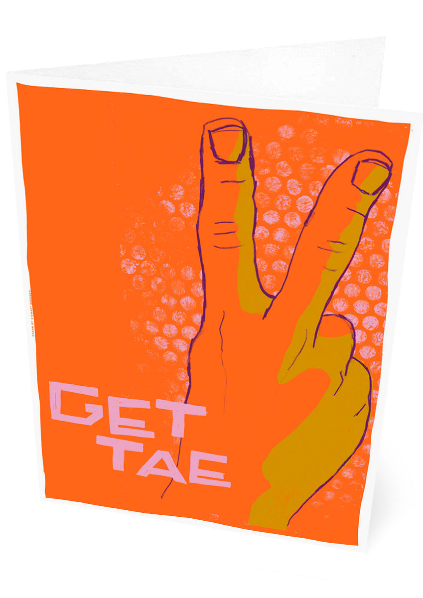 Get tae (orange) – set of two cards