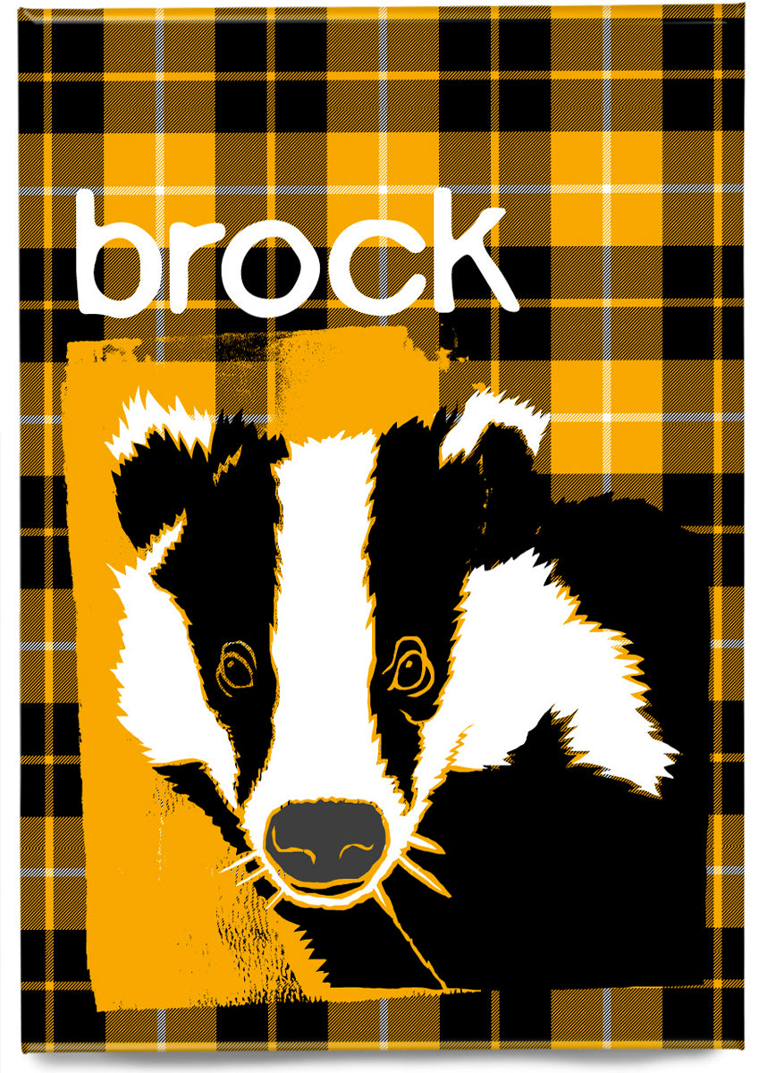 Brock oan tartan (yellae) – magnet