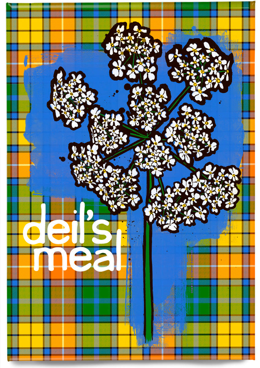 Deil's meal oan tartan – magnet