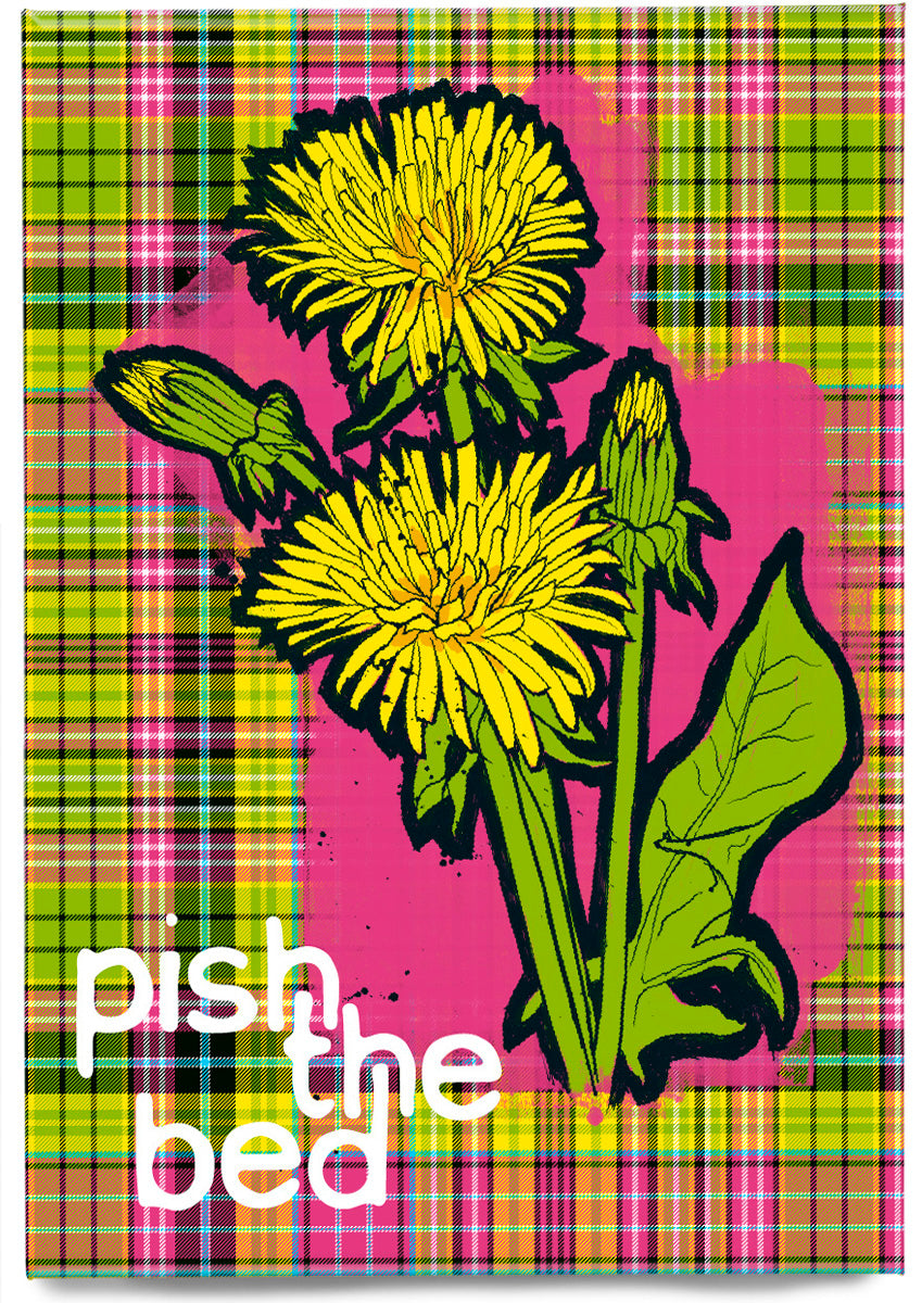 Pish the bed oan tartan – magnet