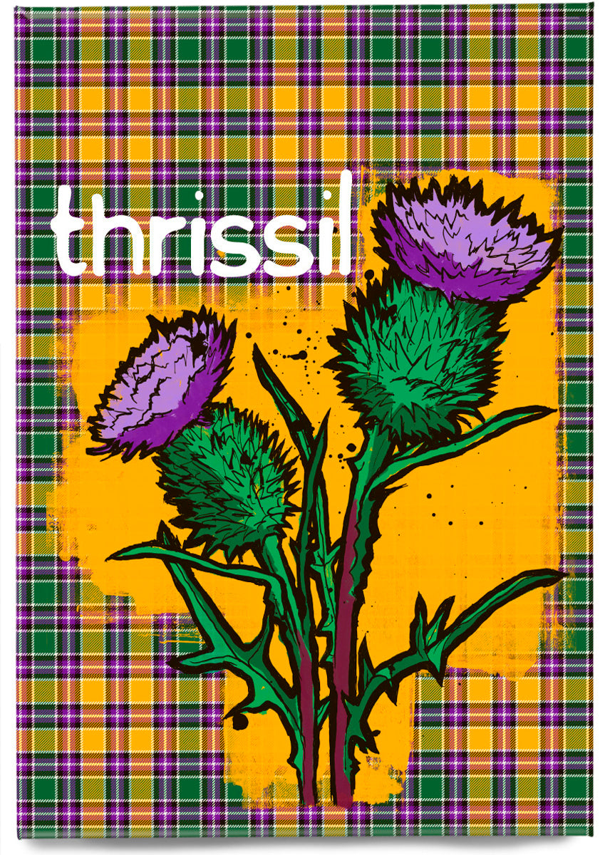 Thrissil oan tartan – magnet