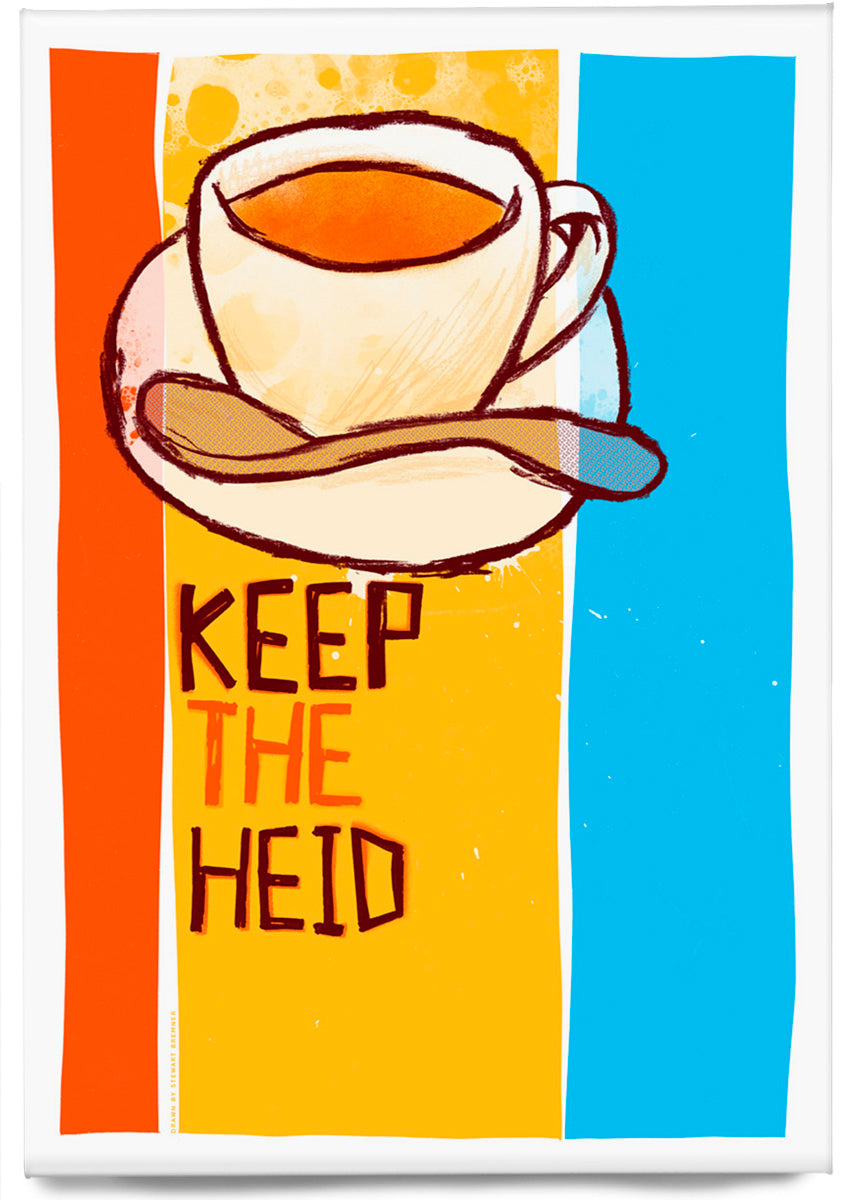 Keep the heid (yellow) – magnet