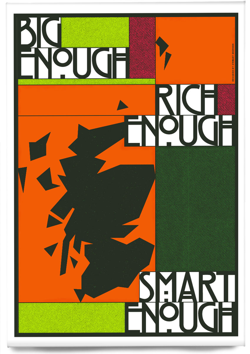 Big enough, rich enough, smart enough (orange) – magnet