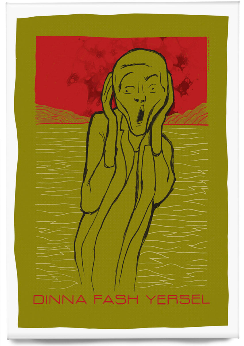 Dinna fash yersel (olive) – magnet
