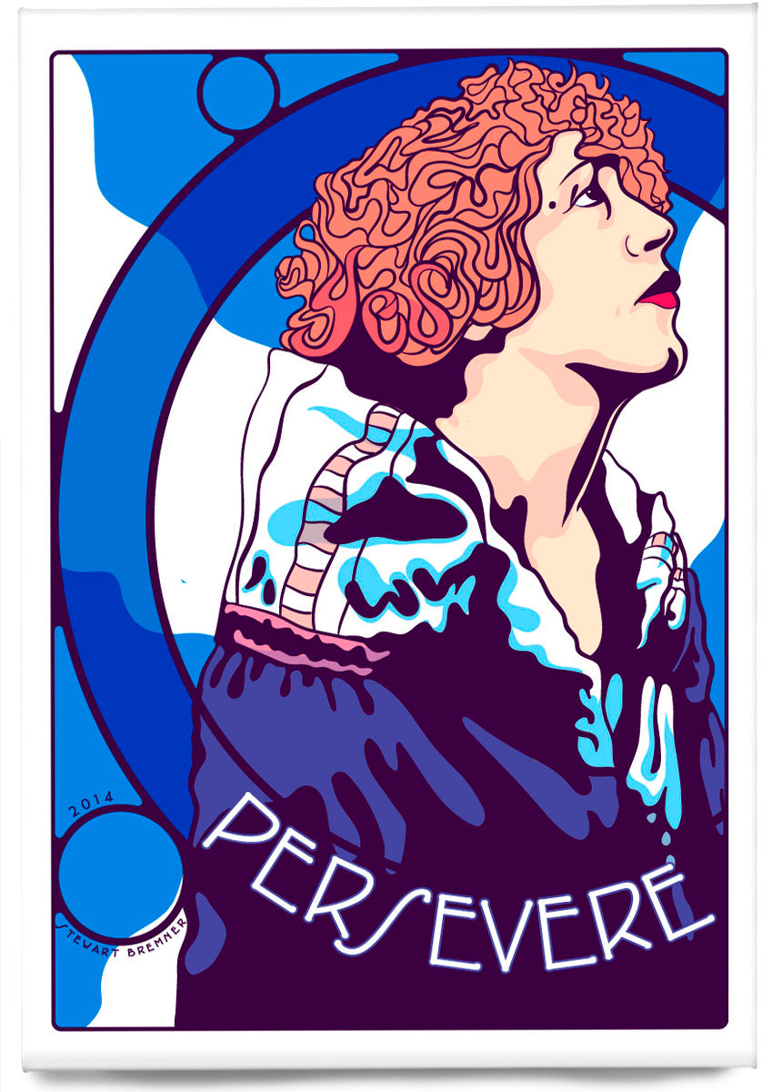 Persevere (blue) – magnet