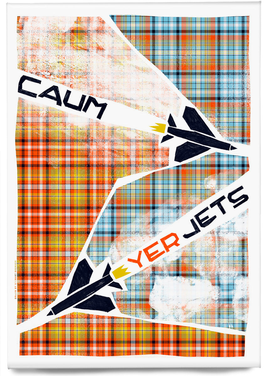 Caum yer jets (oan tartan) – magnet