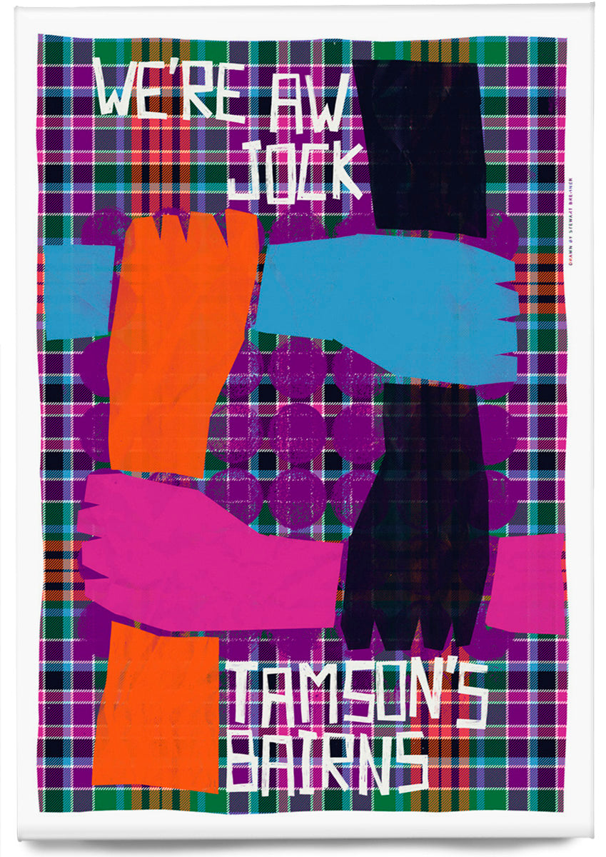 We're a Jock Tamson's bairns (oan tartan) – magnet