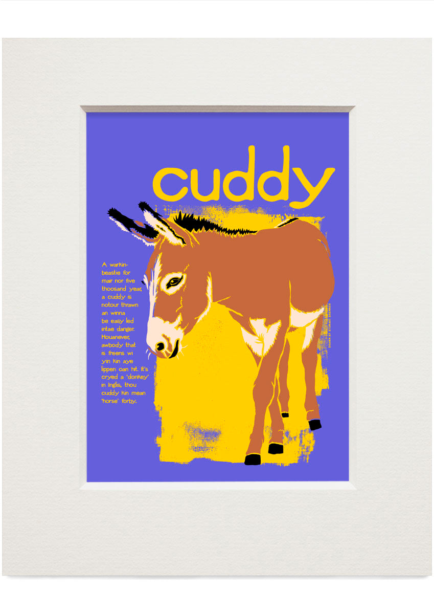 Cuddy – small mounted print