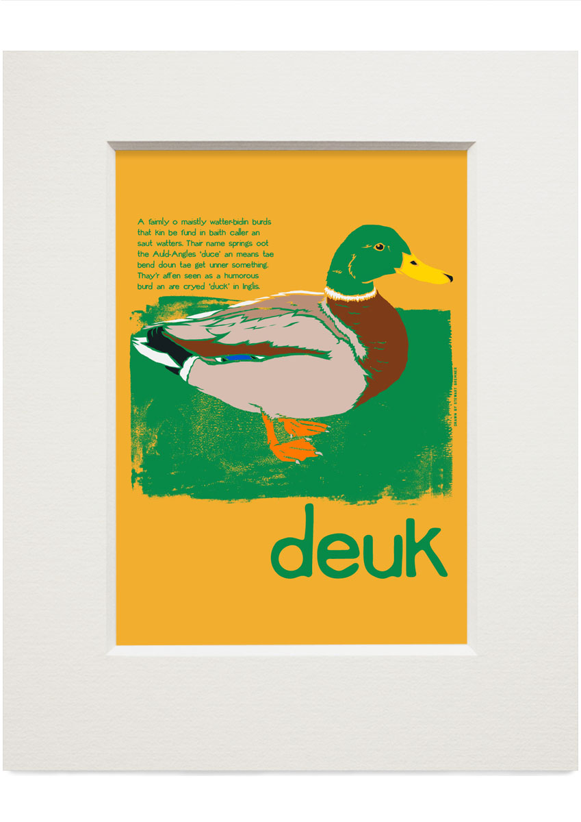 Deuk – small mounted print