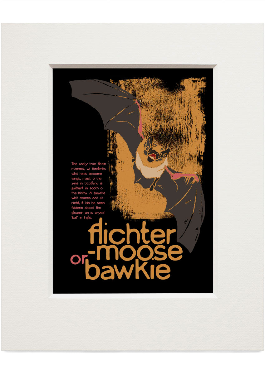 Flichtermoose or bawkie – small mounted print