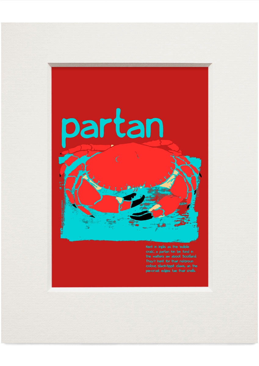 Partan – small mounted print