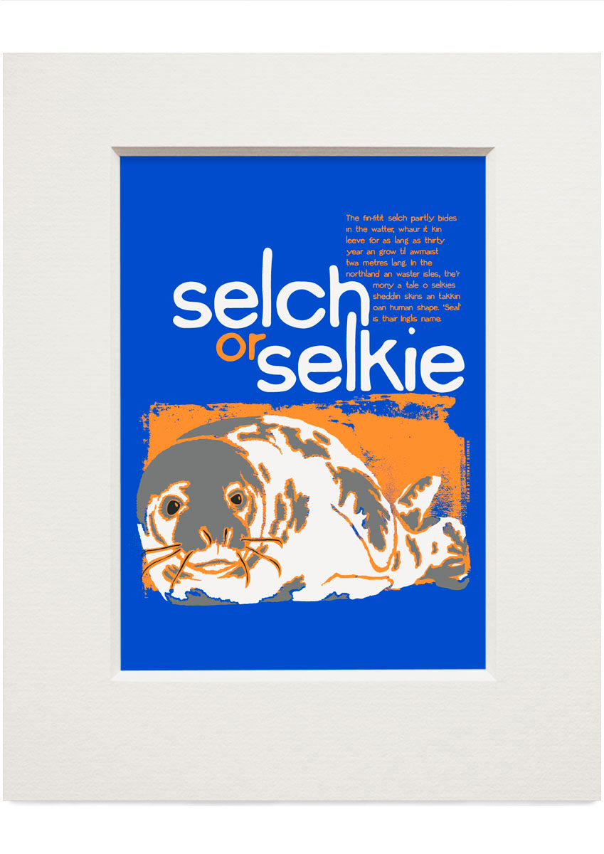 Selch or selkie – small mounted print