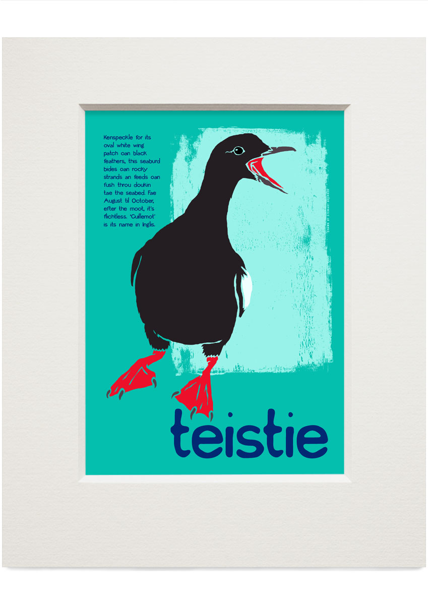 Teistie – small mounted print