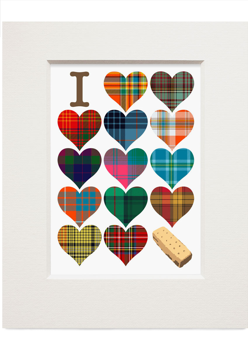 I love shortbread – small mounted print