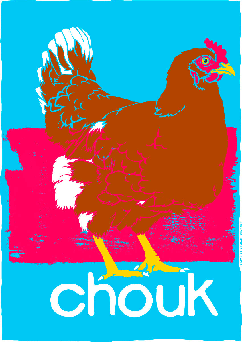 Chouk (blue) – poster