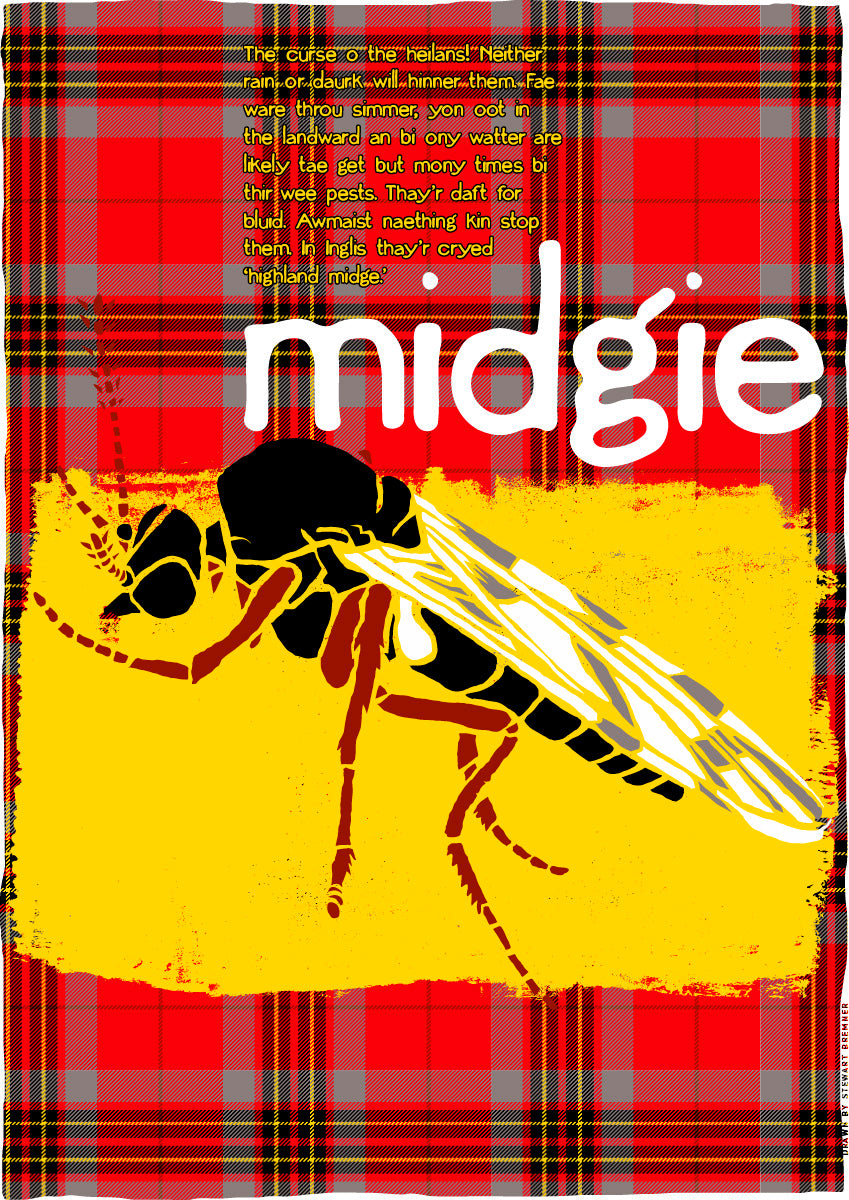 Midgie oan tartan – poster