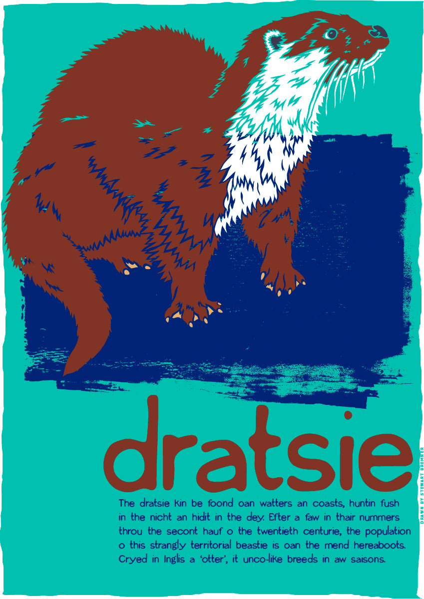 Dratsie (turquoise) – poster