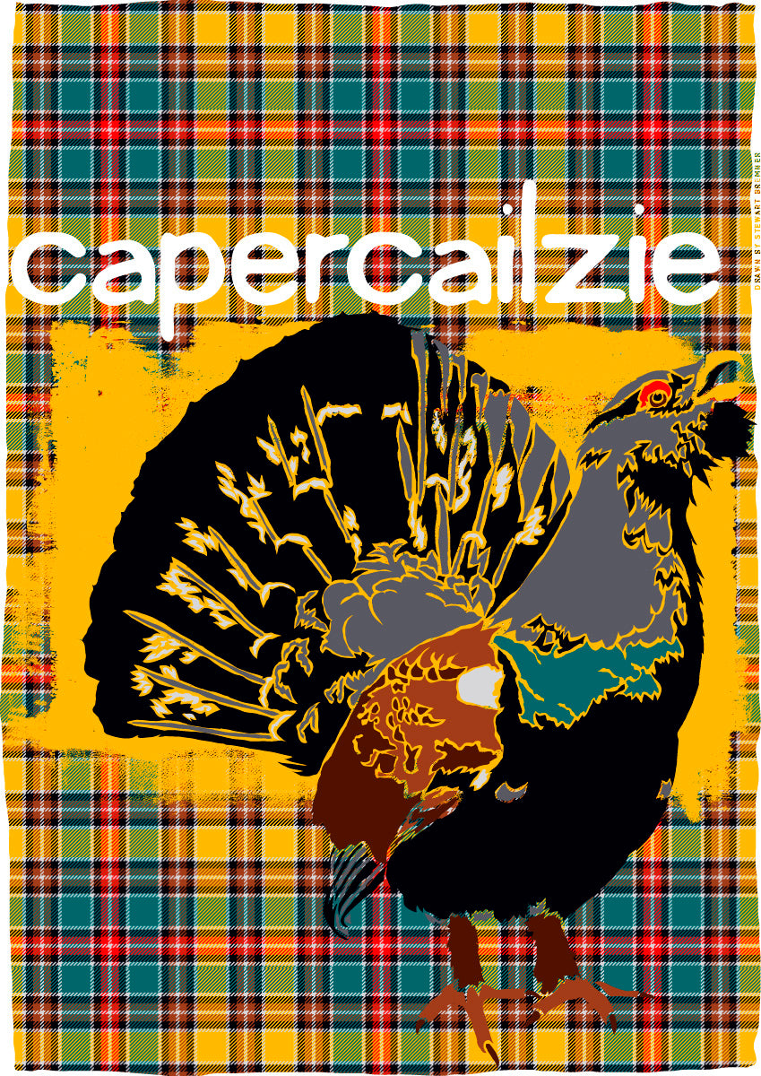 Capercailzie oan tartan – poster