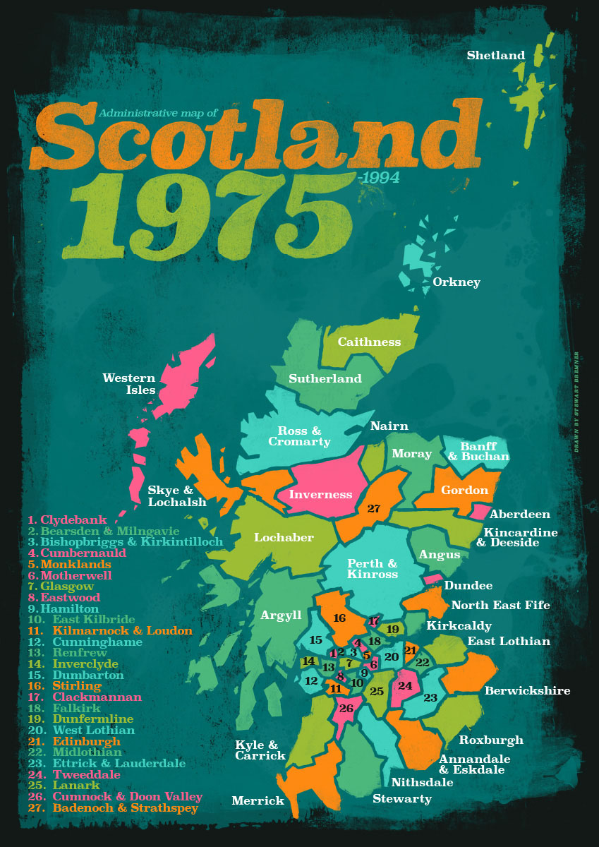 Scotland 1975 – A4 poster