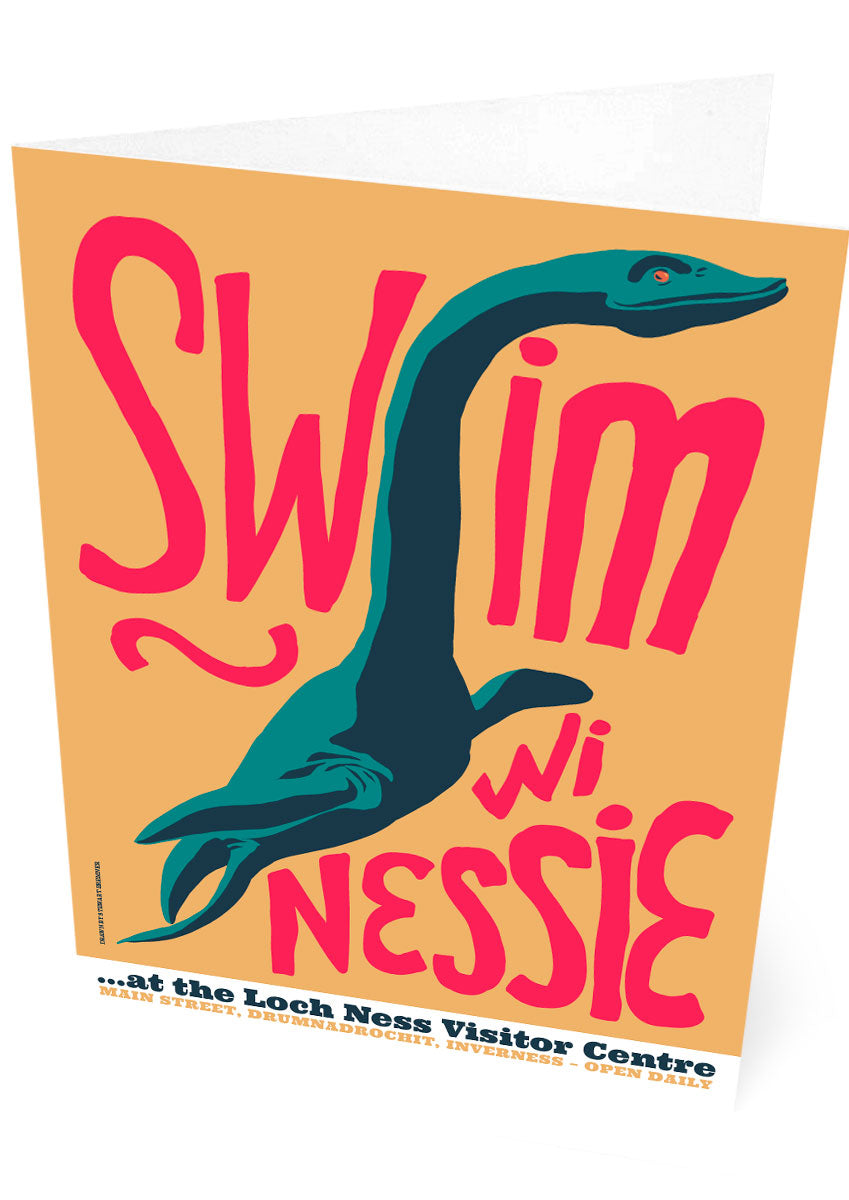 Swim wi Nessie – card