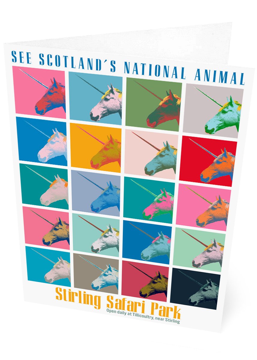 Unicorn safari – card - Indy Prints by Stewart Bremner