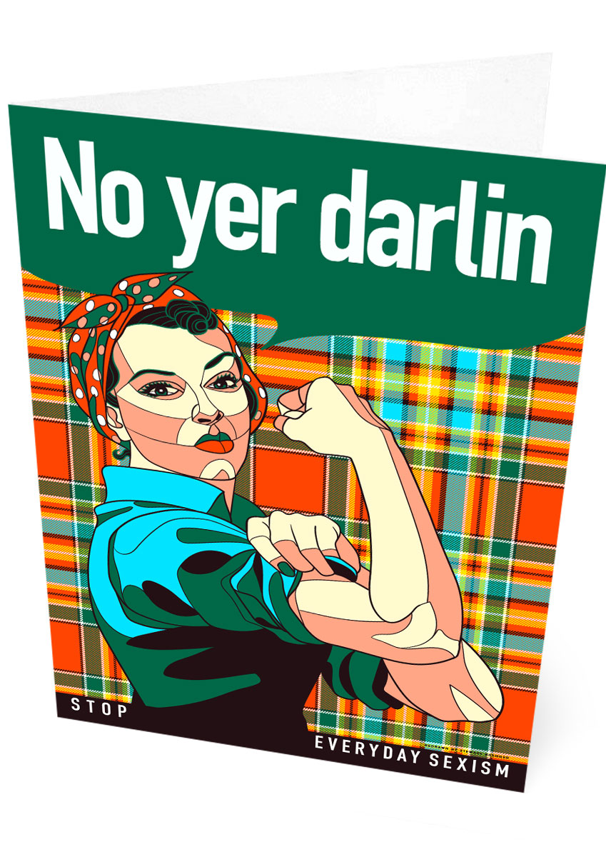 No yer darlin – card