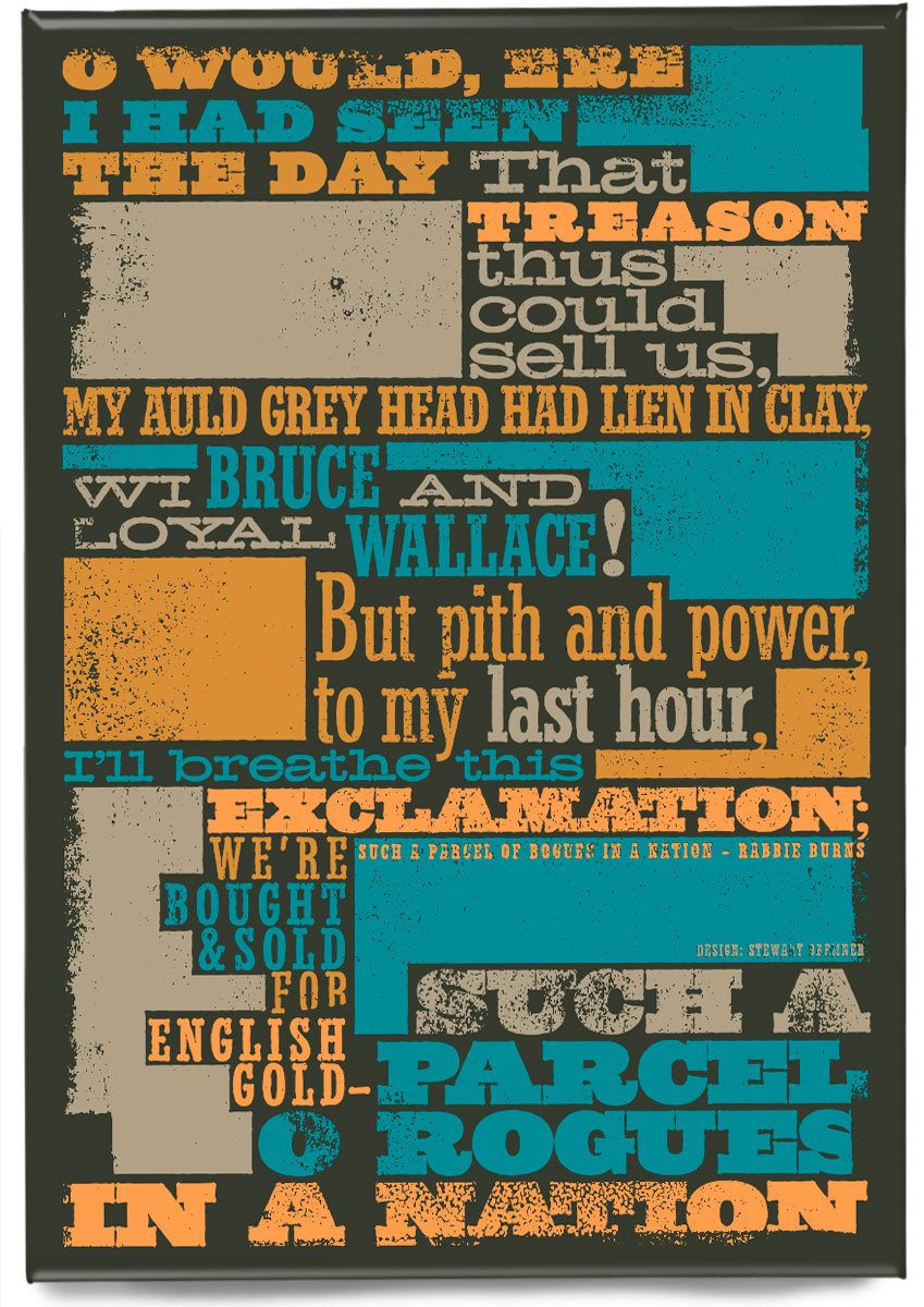 Parcel o rogues – magnet - Indy Prints by Stewart Bremner