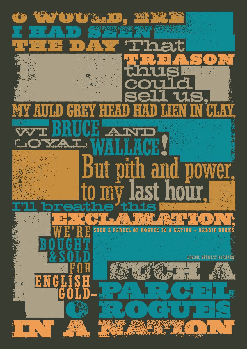 Parcel o rogues – poster - Indy Prints by Stewart Bremner