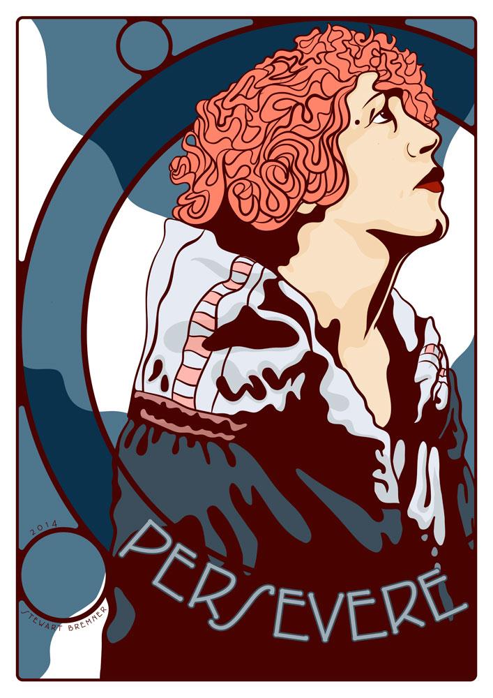 Persevere – poster - Indy Prints by Stewart Bremner