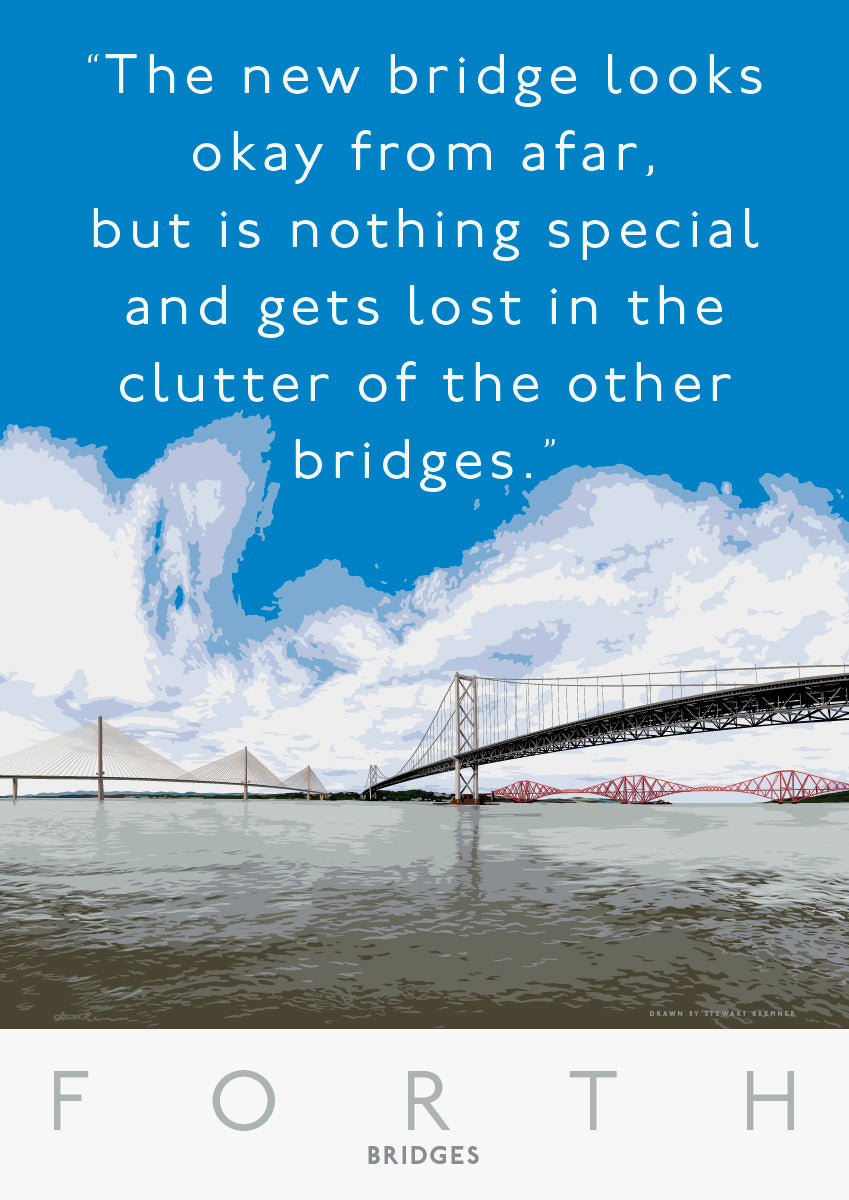 The Queensferry Crossing is nothing special – giclée print
