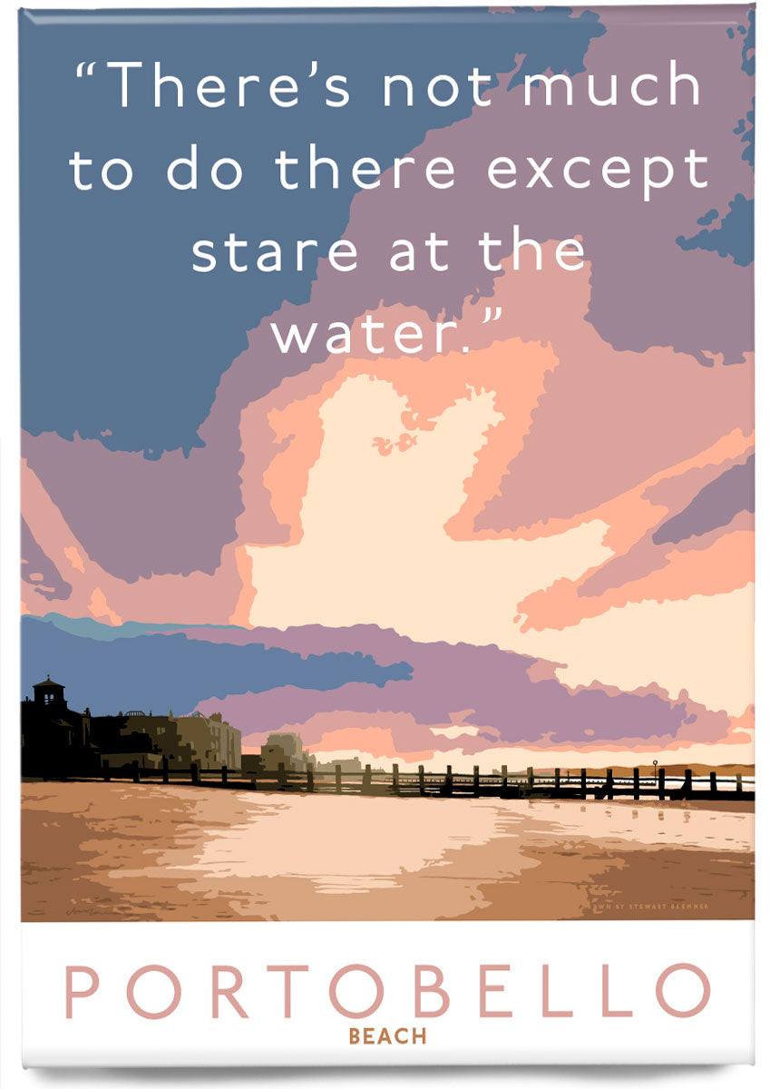 Staring at the water in Portobello – magnet