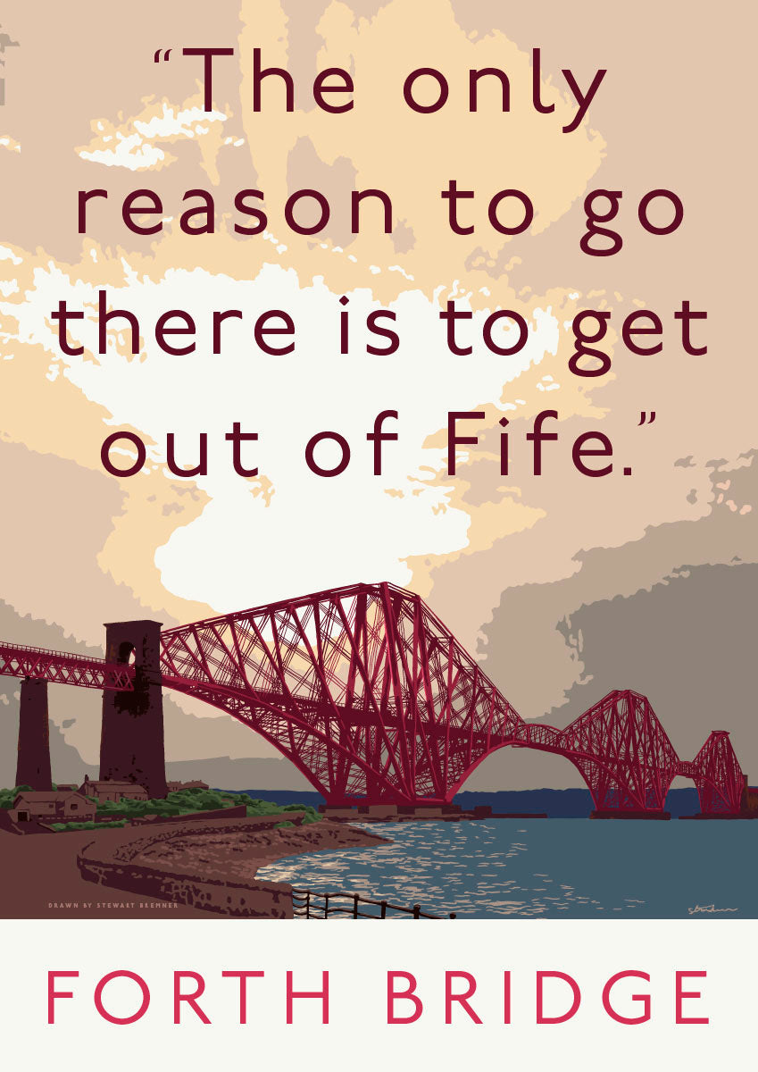 The Forth Bridge escape – giclée print