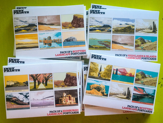 Landscape postcard set clearance sale