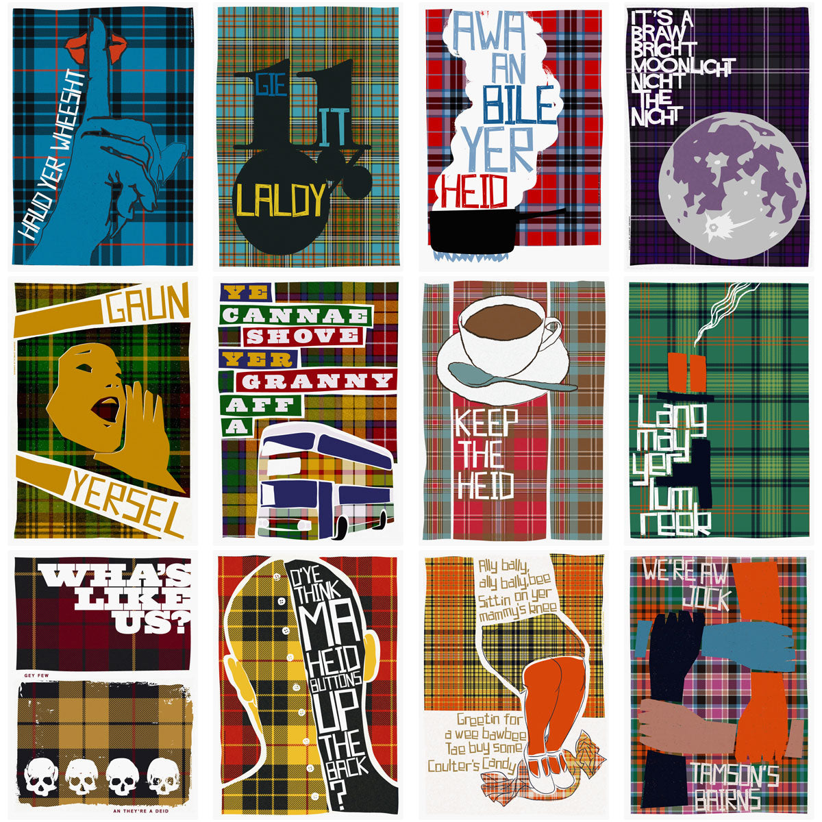 Scots Sayings on tartan launch + SALE! – Stewart Bremner Prints