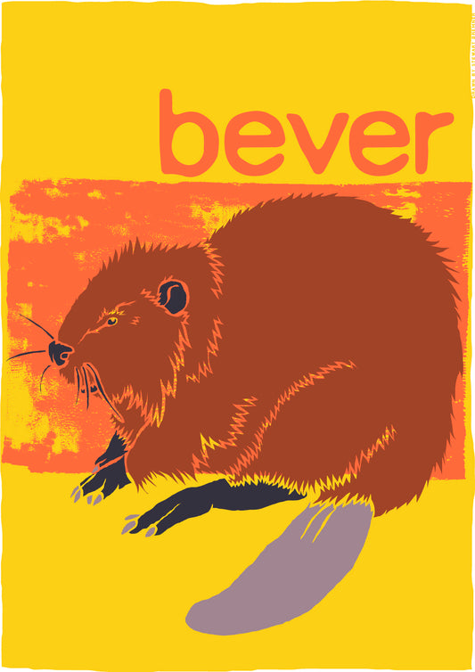 Bever (yellow) – poster