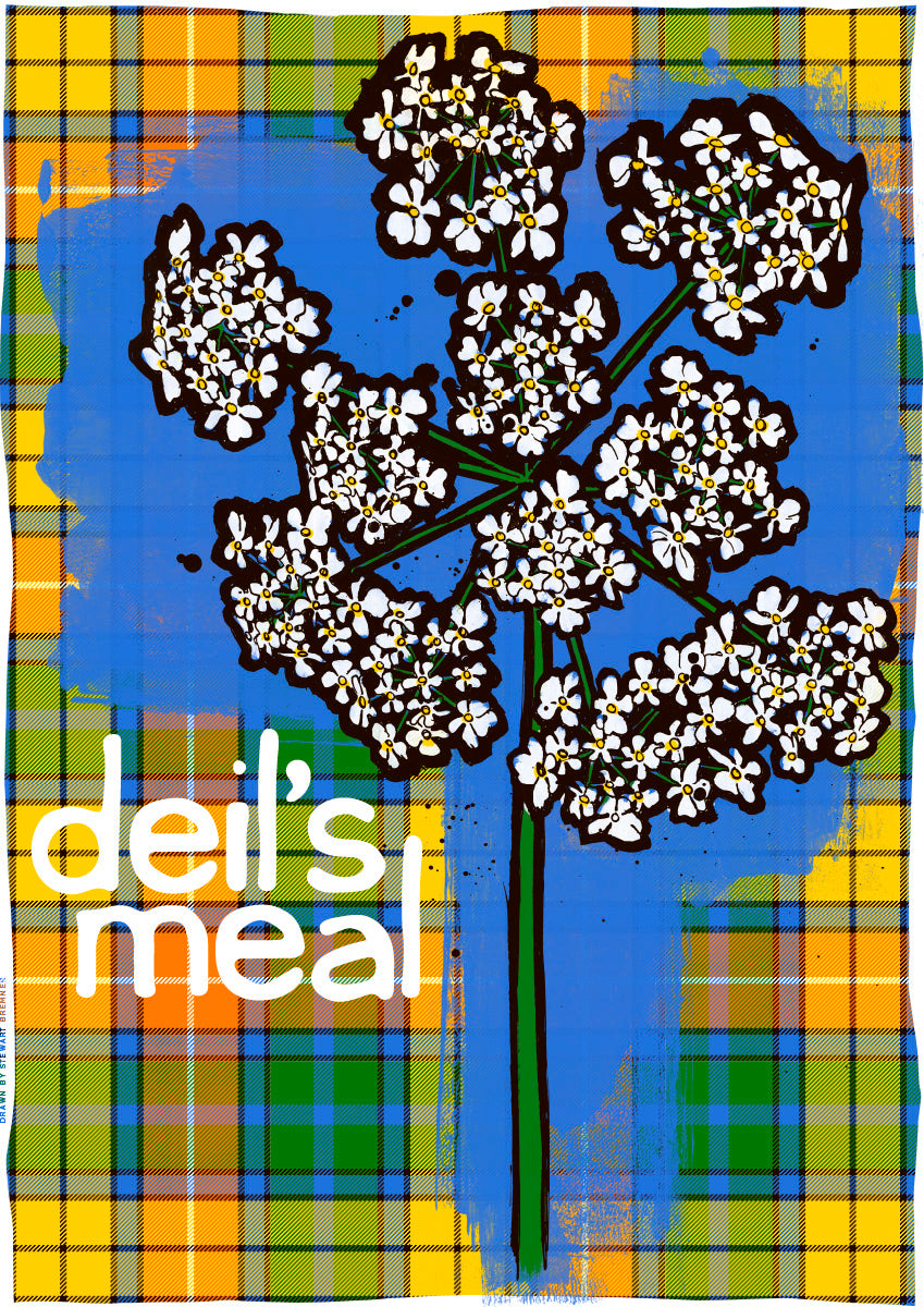 Deil's meals oan tartan – poster