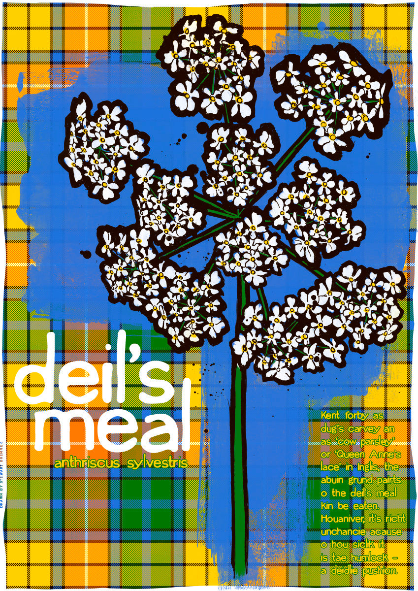 Deil's meals oan tartan – poster