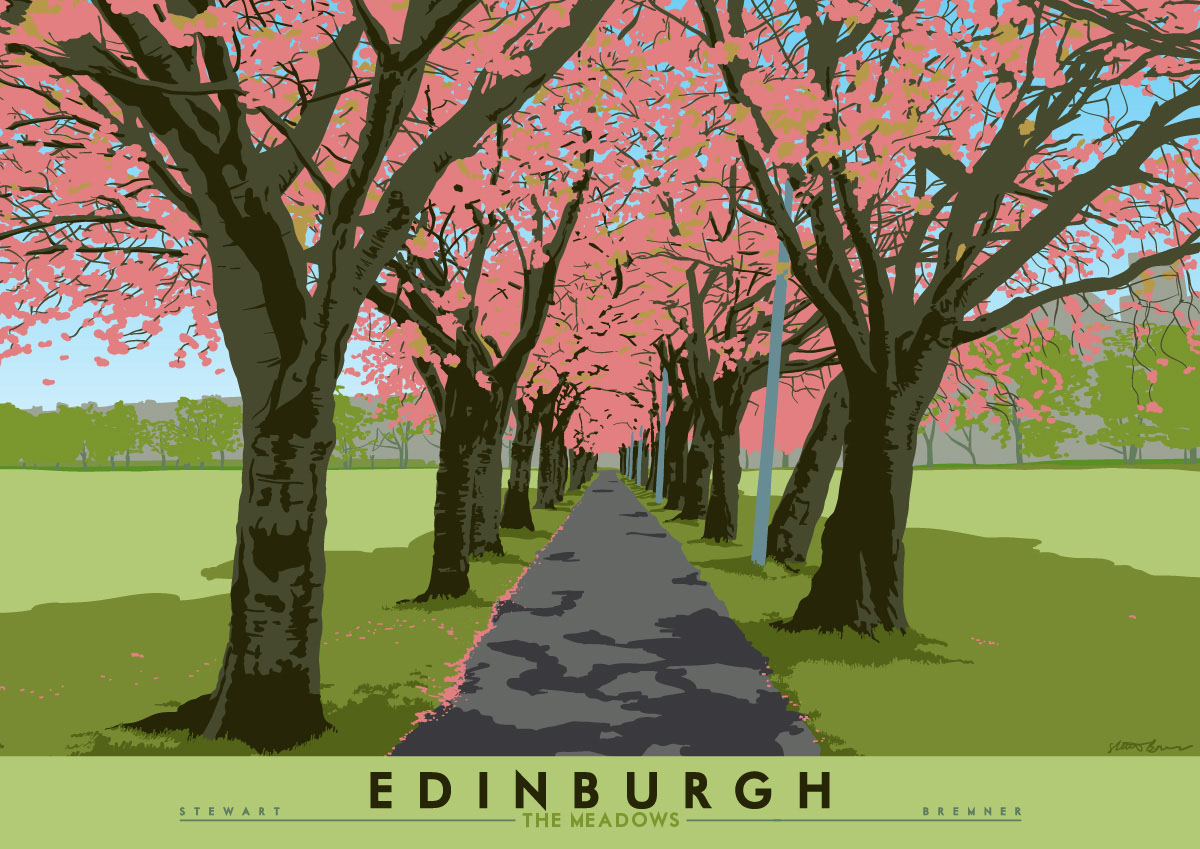 Edinburgh: The Meadows – giclée print