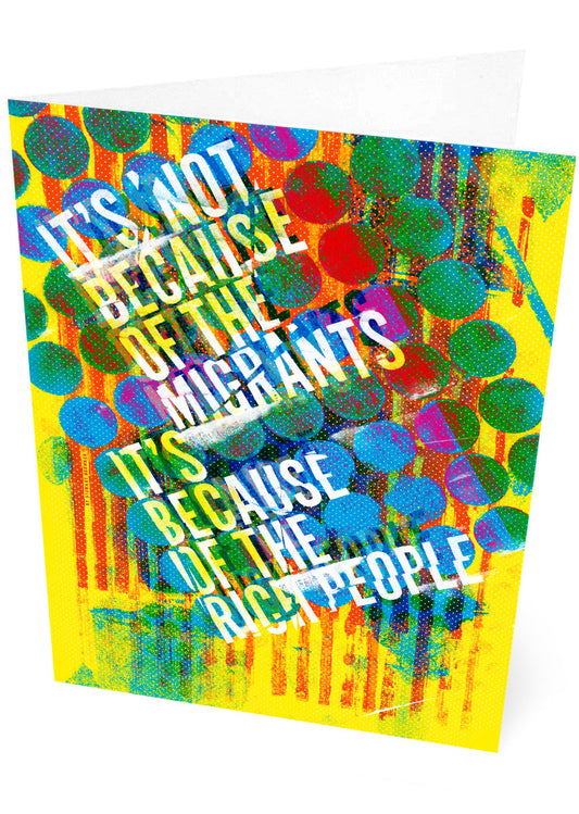 It's not because of migrants – card