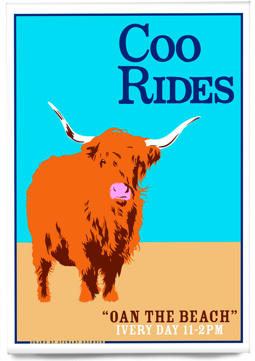 Coo rides (blue) – magnet