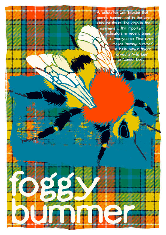 Foggy bummer oan tartan – poster