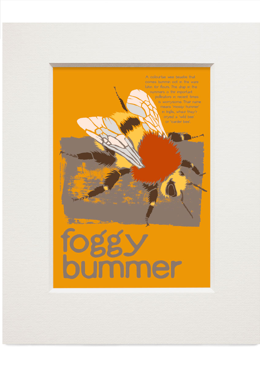 Foggy bummer – small mounted print