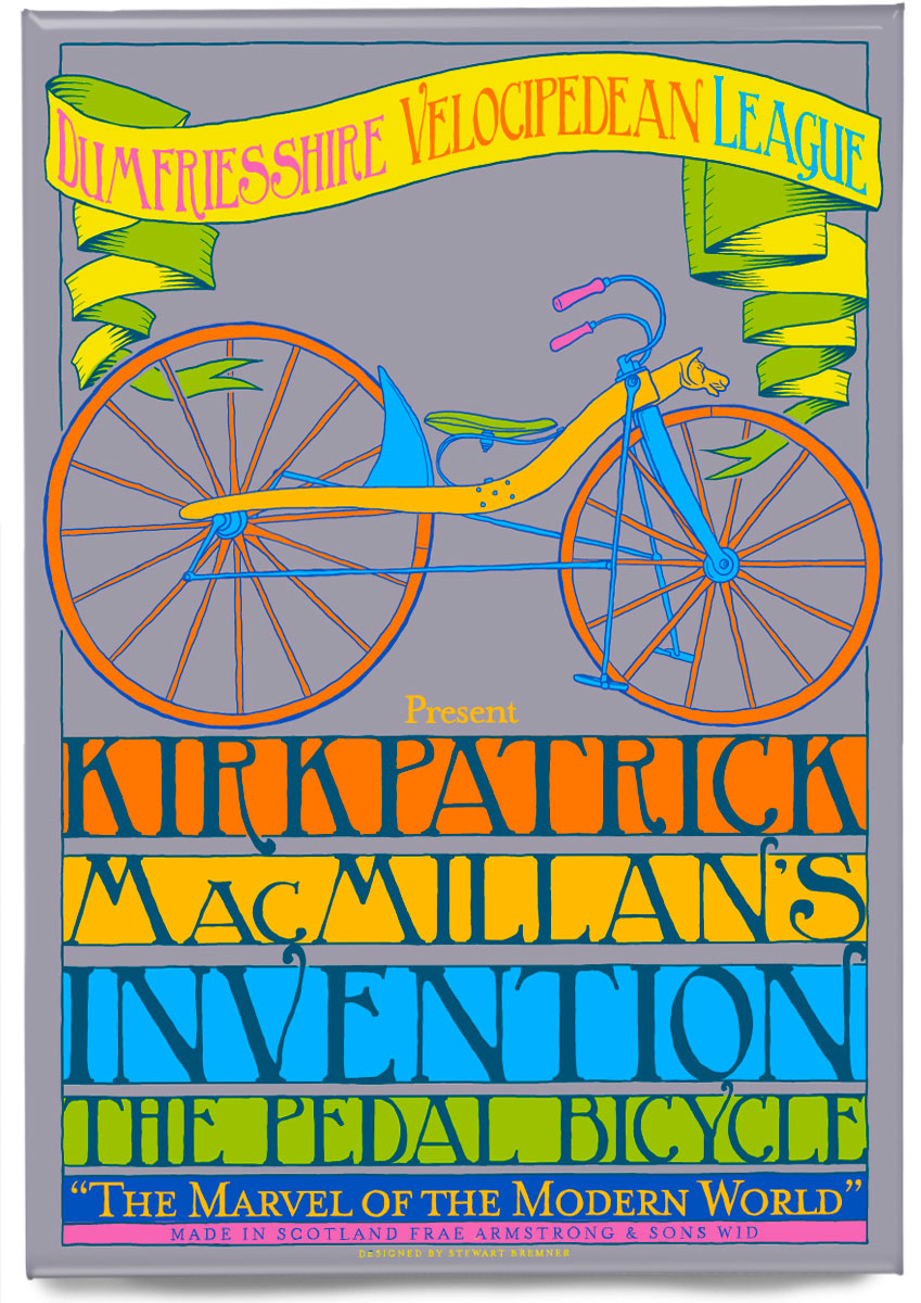 MacMillan’s bicycle (yellow) – magnet