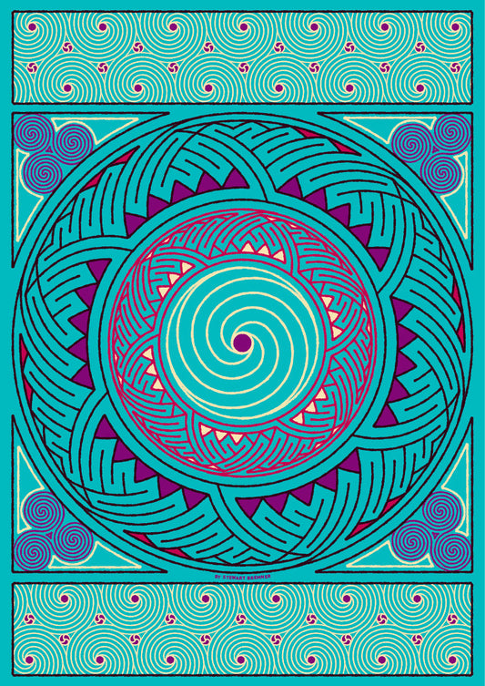 Stroma Celtic jade panel – poster