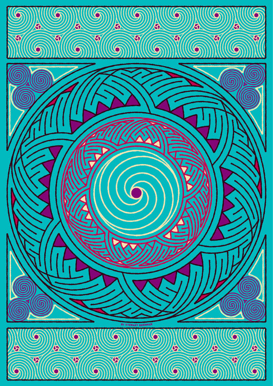 Stroma Celtic jade panel – giclée print