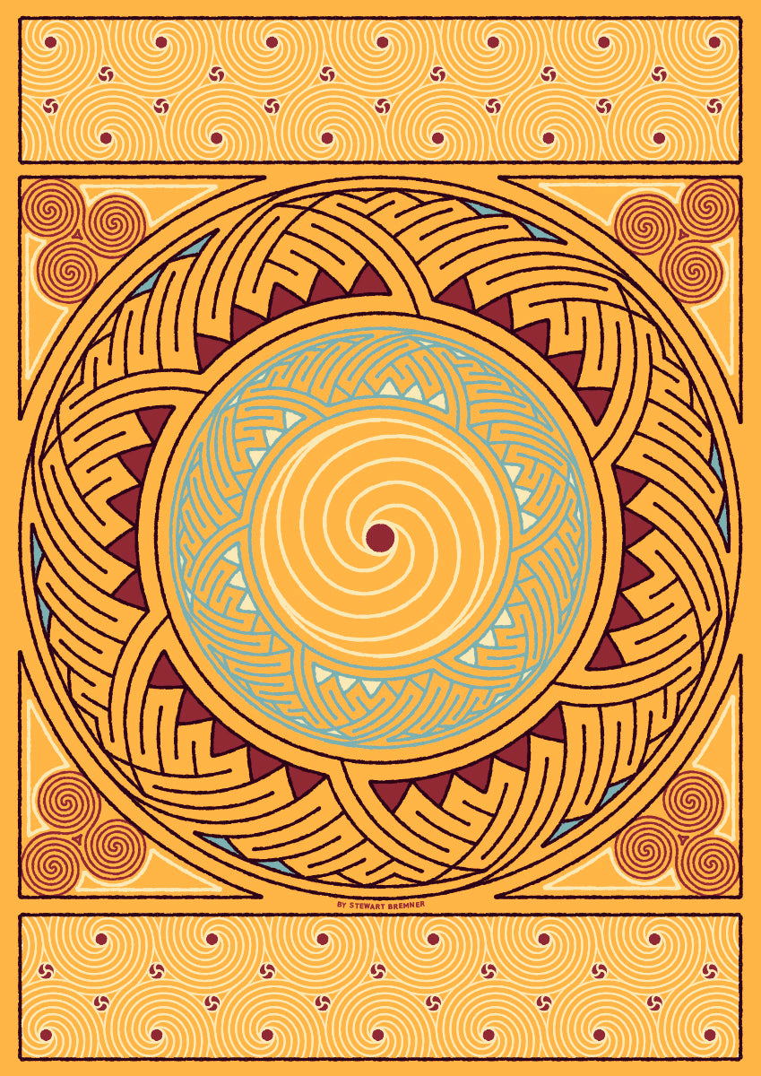 Stroma Celtic sand panel – giclée print