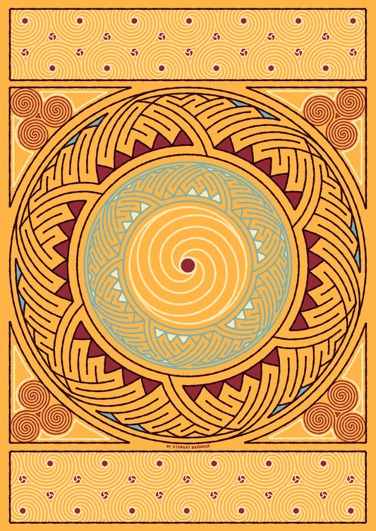 Stroma Celtic sand panel – giclée print