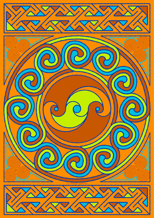 Sarclet Celtic amber panel – poster