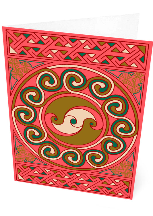 Sarclet Celtic coral panel – card